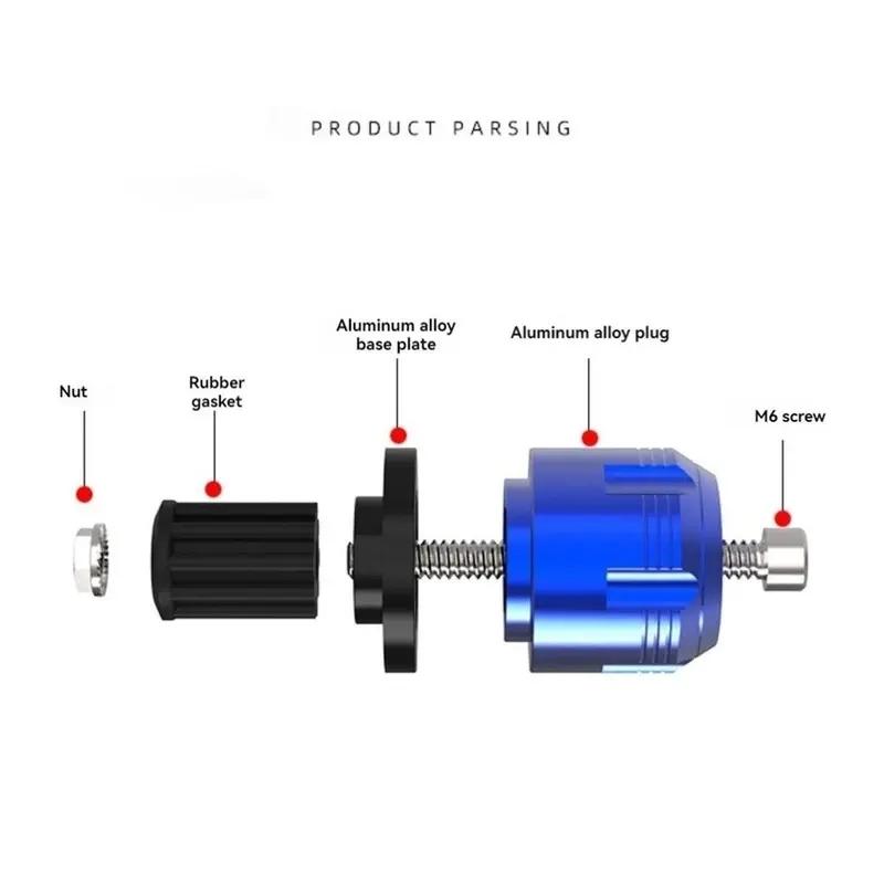 Motorcycle Handlebar End Plugs, Aluminum Alloy Material for Easy Installation, Durable Shock-Resistant Design, Universal Fit for Dirt Bikes and Motorcycles, Perfect Gift for Motorcycle Enthusiasts