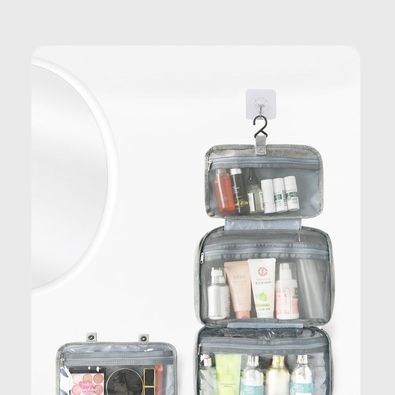 Waterproof Foldable Travel Kit, Multi-Functional Bathroom Essentials Bag, Compact Design for Easy Storage, Ideal for On-The-Go Use