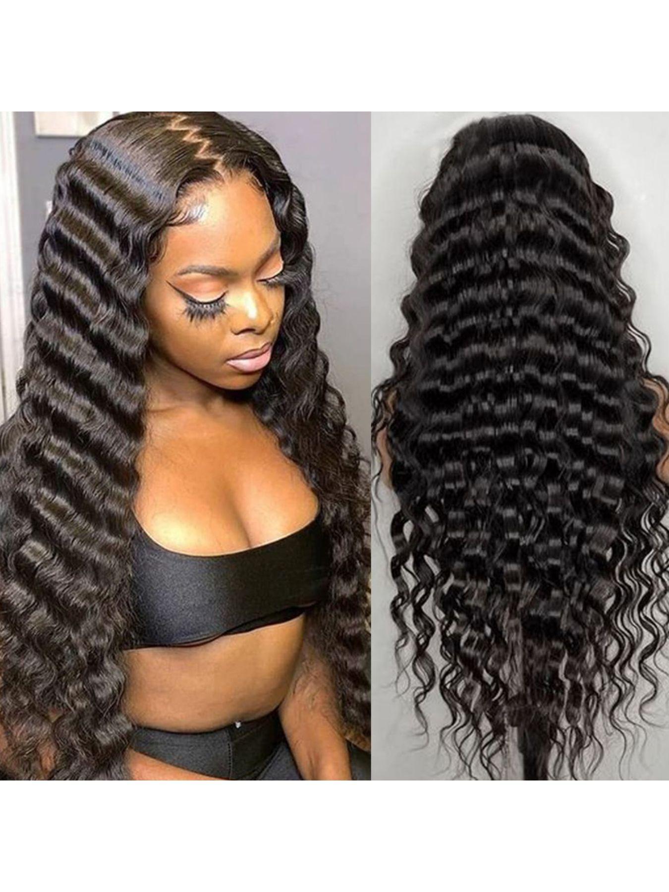 13x6 Deep Wave Lace Front Wigs Human Hair Deep Wave Frontal 