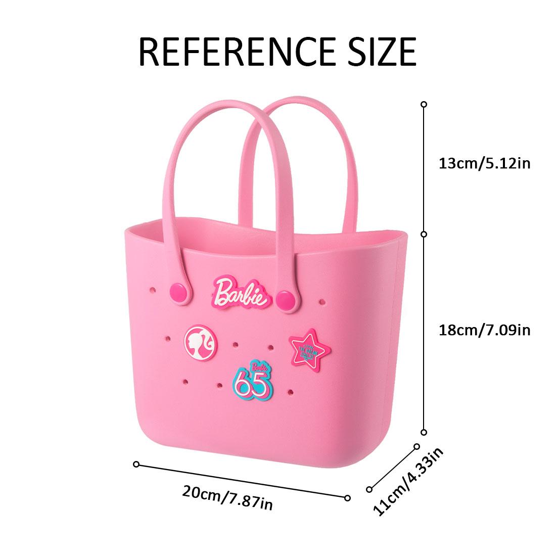 [Gift Season] MINISO Barbie Sunlight Shining Series Lunch Box Bento Bag Large Capacity Cute Portable EVA Waterproof Handbag Girl Birthday Holiday Christmas Valentine Gift for Girls Woman Handbags Valentine Gift for Girlfriends