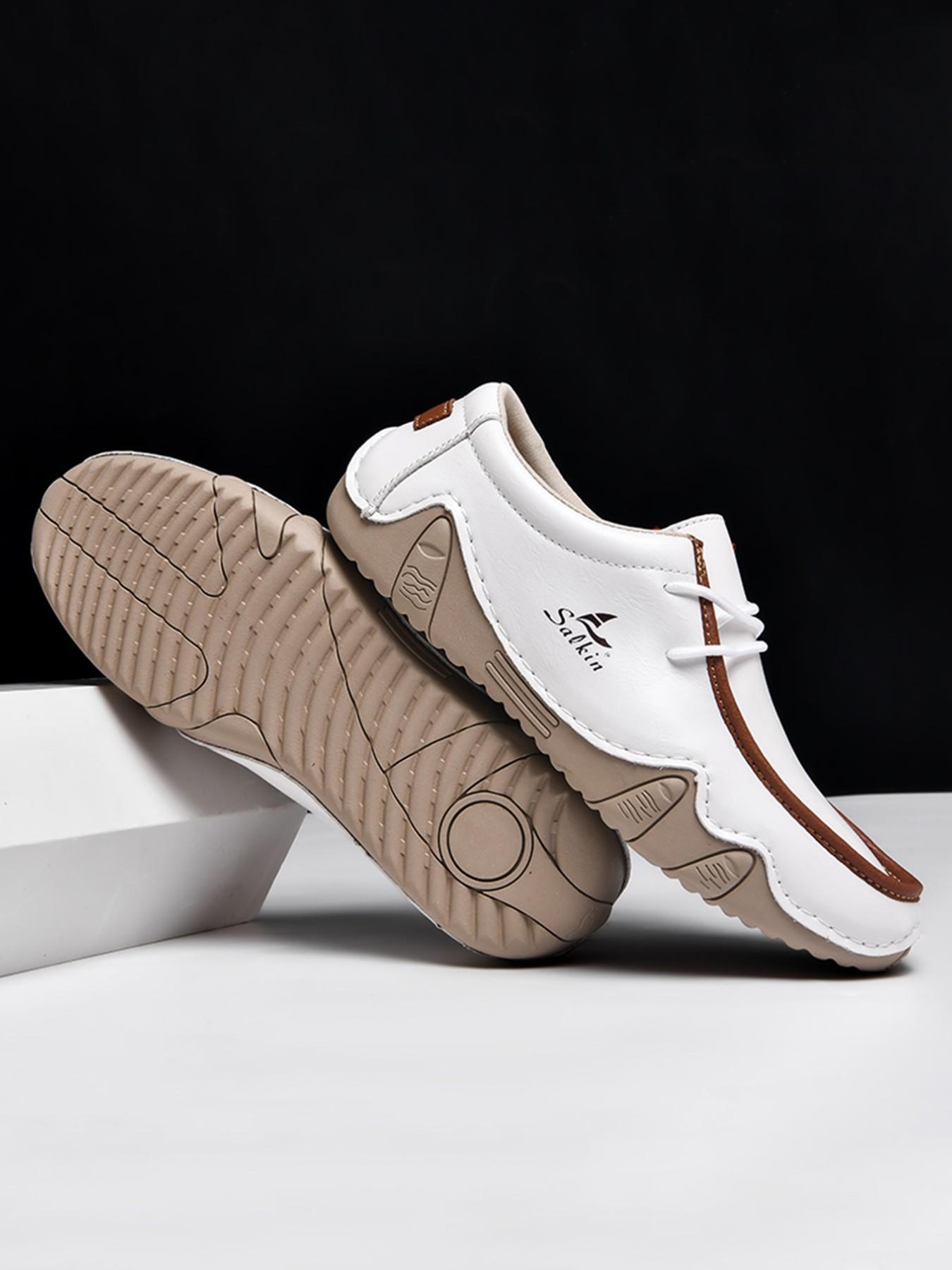 Women's Fashion Loafers, Couples' Hand-Stitched Low-Top Casual Shoes, Lightweight Comfortable Anti-Slip Wear, Ideal for Daily Use & Office