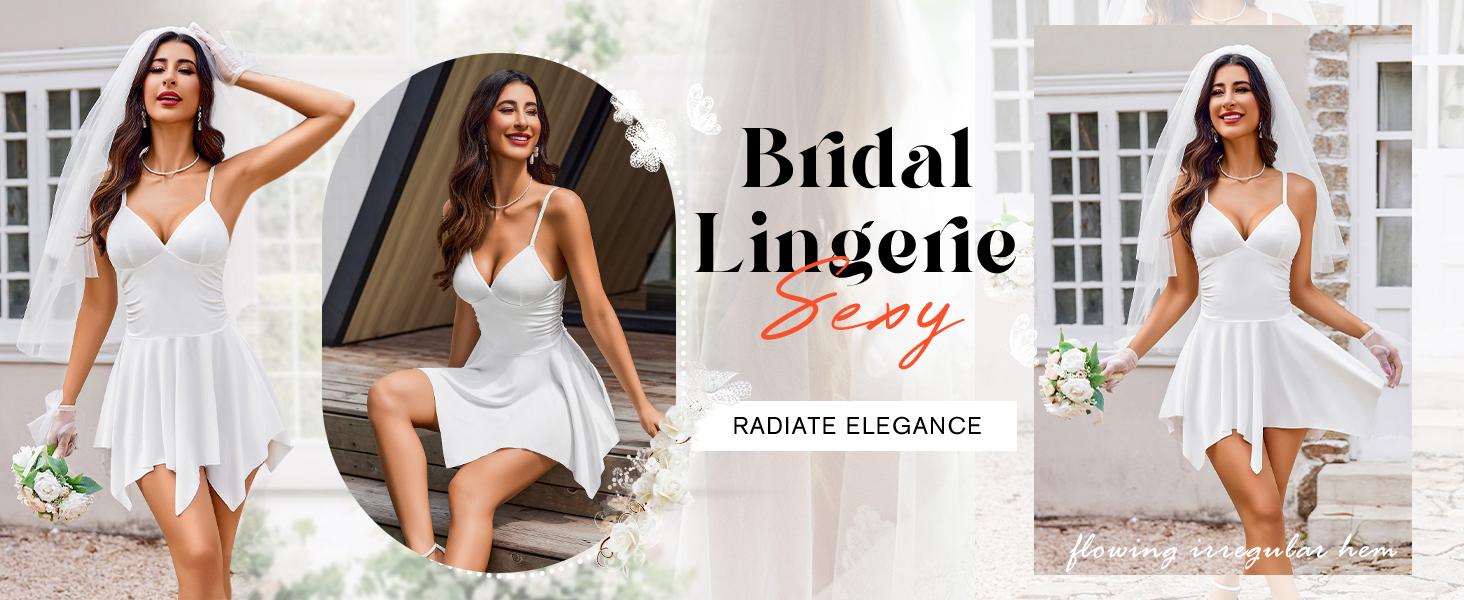 Avidlove Lingerie for Women Nightgowns Women Sleepwear Nightwear Chemise V-Neck Nightie S-XXL