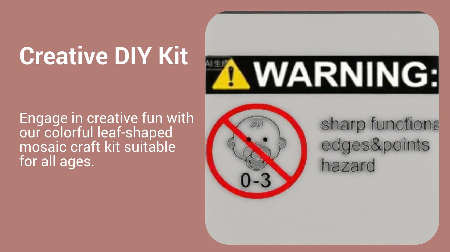 Christmas DIY Mosaic Craft Kit, 1 Set Colorful Leaf Shaped Ornament, Creative DIY Feather Shaped Craft Kit, Party Gift for Friends & Family, Room Decor Gift for Mom, Women, Girlfriend