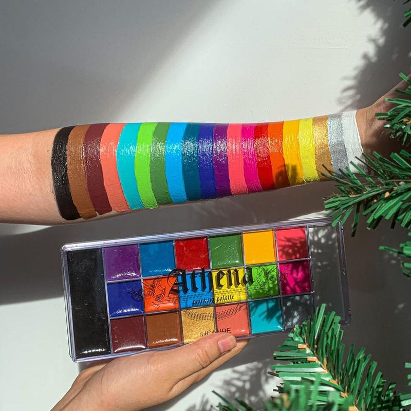 UCANBE Athena Face and Body Oil Paint Palette, Professional and Safe Non-Toxic Tattoo Halloween Special Effects Party Makeup Kit for Kids and Adults Products