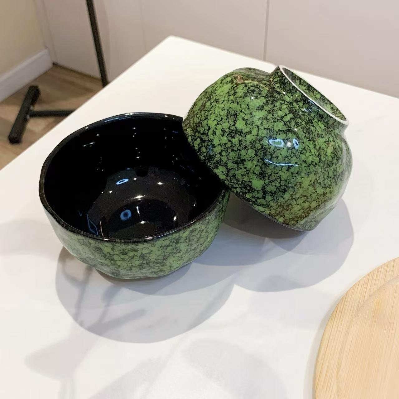 2 Piece Set Ceramic Rice Bowl, Creative Soup Bowl, Microwave Safe, Dishwasher Safe, Ideal for Soups, Noodles, Salad Bowls