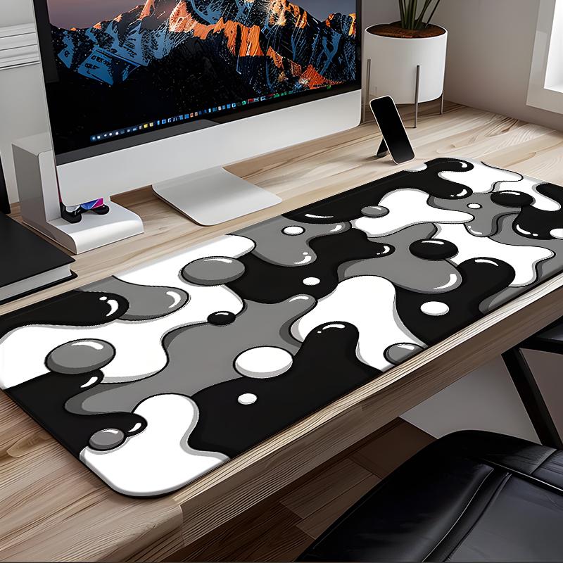 Abstract Pattern Mouse Pad, Rectangular Gaming Mouse Pad, Non-Slip Rubber Pad, Aesthetic Desktop Protective Pad for Laptop and Desktop Computer Gaming, Premium Multipurpose Mousepad, Gaming Accessory, Made for Gaming, Decoration