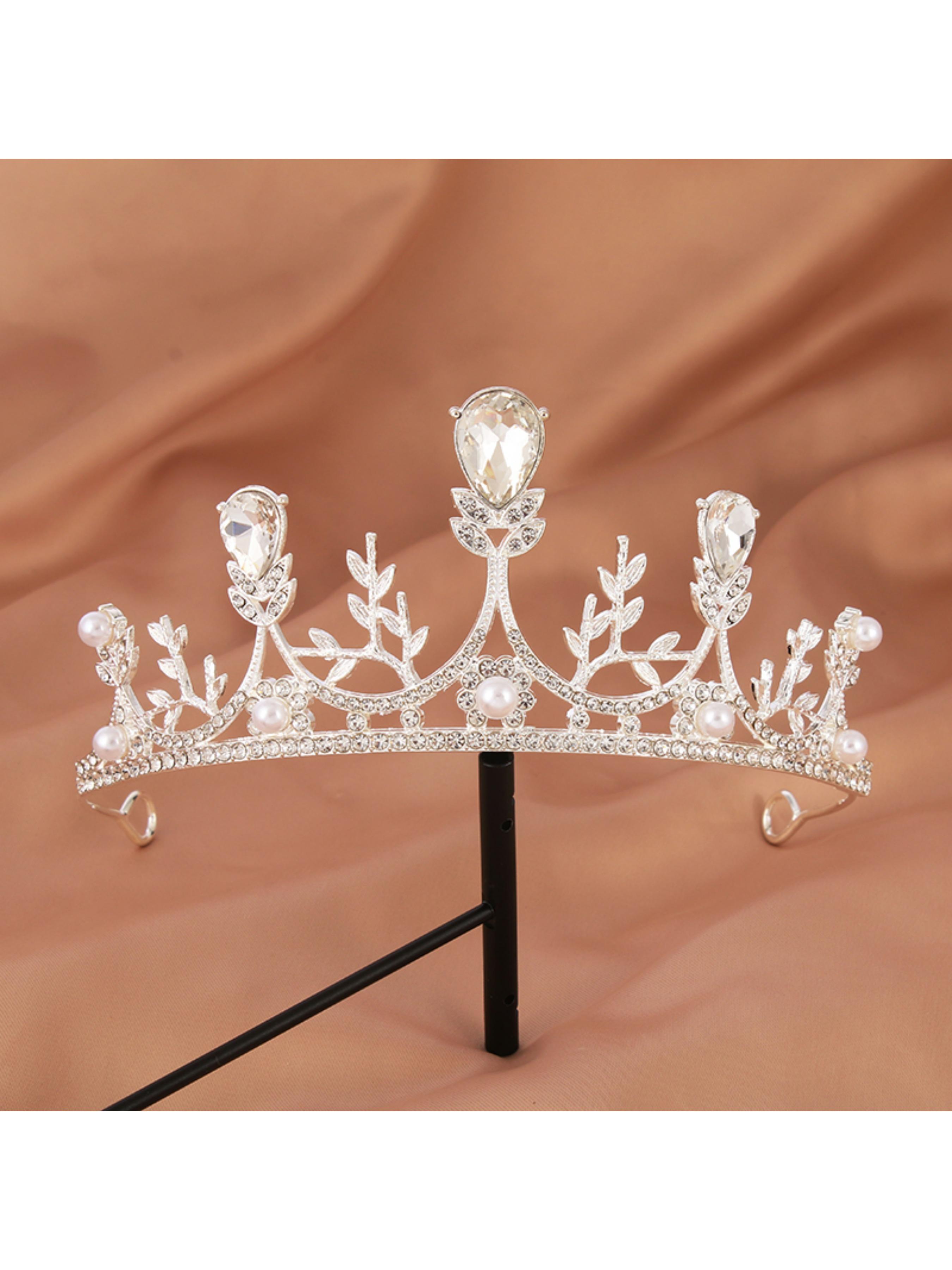 Shining Rhinestone Bridal Headwear Wedding Accessories Crown for Bride Special Day Gift Elegent Hair Accessory