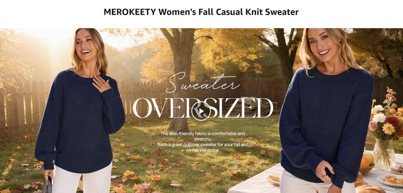 MEROKEETY Women's Winter Fall Long Sleeve Tunic Sweaters 2025 Casual Trendy Crew Neck Waffle Knit Pullover Tops Jumper