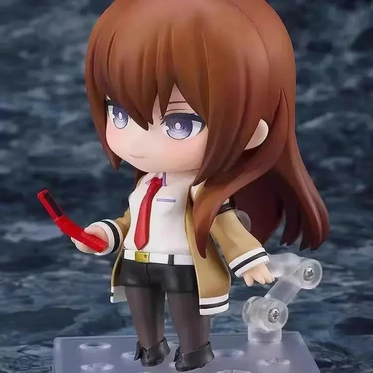 Steins Gate Makise Kurisu 10cm Cute Anime Figure Laboratory Member Collectible Model Toy Boxed Desktop Decoration Gift For Fans