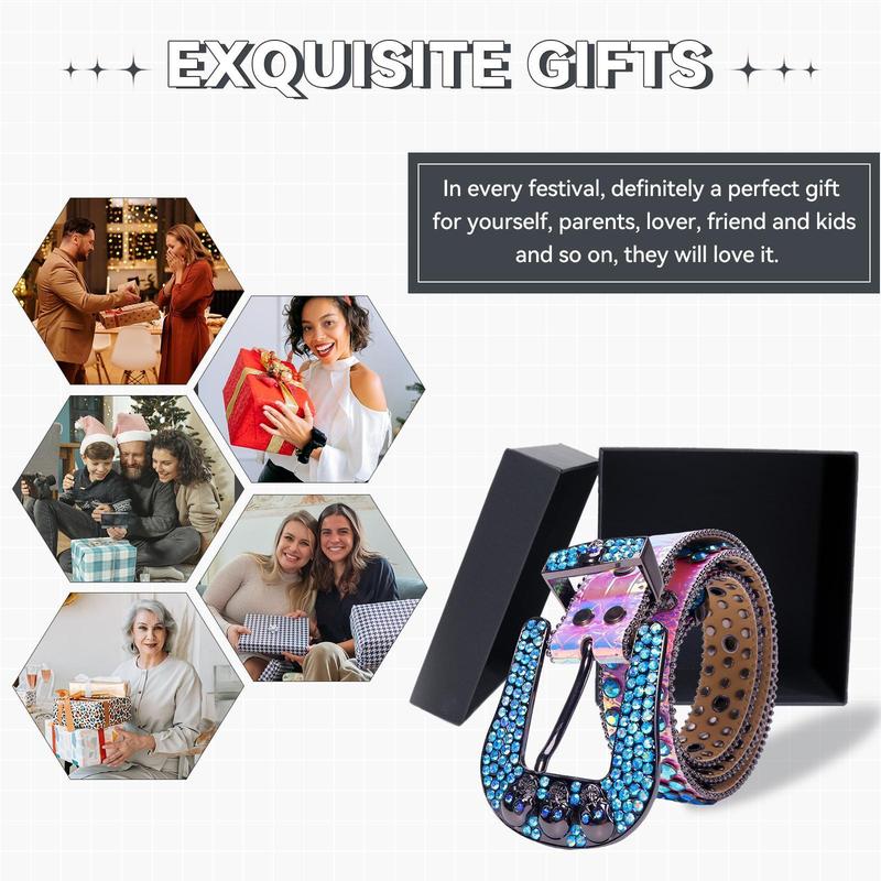 Skull Rider Gothic Belt | Hand-Set Rhinestone & Crystal Beadwork on Vegan Leather  Adjustable Punk Buckle for Men & Women (Halloween Gift!) modern  belt goth  belt