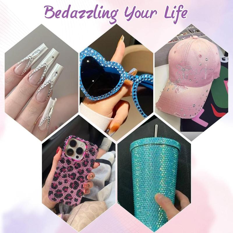 1 Box of 3mm Pink Series Semi-circle Nail Rhinestones Gradient Shinny Resin Flatback Rhinestones Charms Bedazzling Kit for DIY Shoe Book Nail Crafting Glitter Decorative Nails