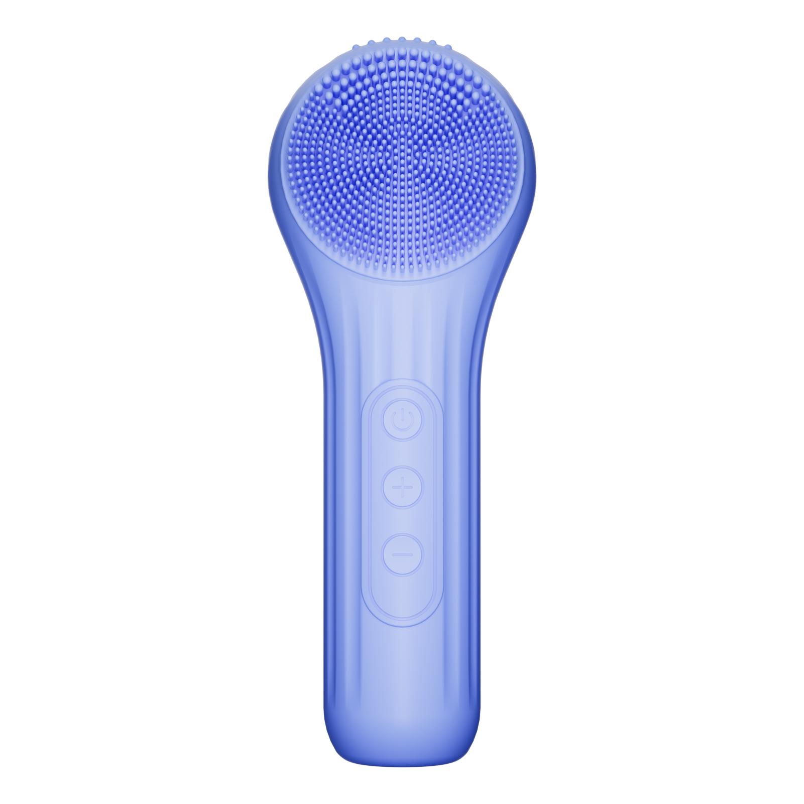 Electric sonic facial cleansing brush, facial cleanser tool, facial exfoliating brush, silicone purple brush for cleansing mousse, gentle facial cleansing tool, skin care tool, multiple colors available