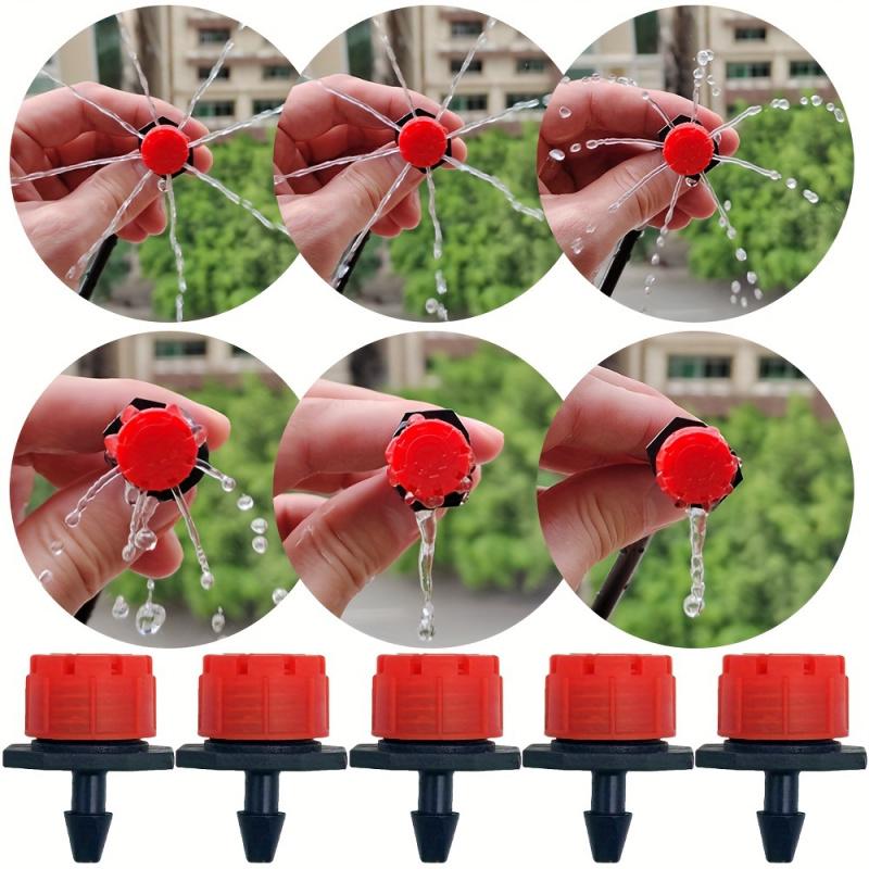 20m DIY automatic micro-drip irrigation kit, adjustable 4/7inch plastic hose with universal connectors, no electricity or batteries required, suitable for gardens and greenhouses