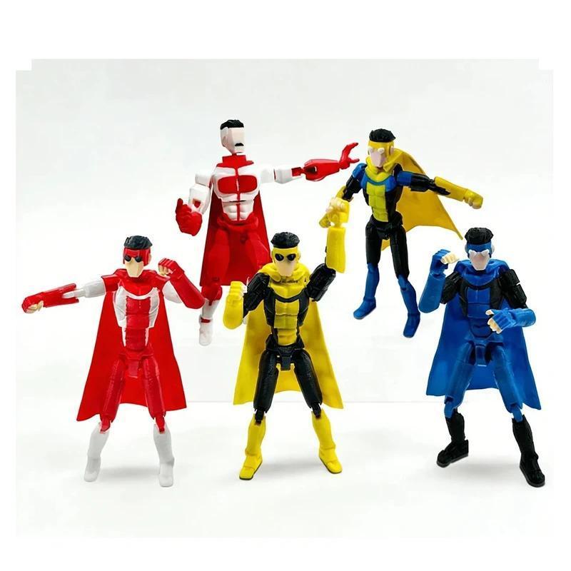 3D Printed Superheroes Invincible 2.0 Anime Multi-Jointed Shapeshift Toys Action Figures Mannequin Model Ornaments Gifts
