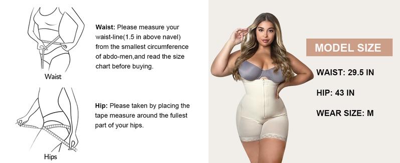 YIANNA Fajas Colombianas Shapewear for Women Tummy Control Shapewear Butt Lifter Bodysuit