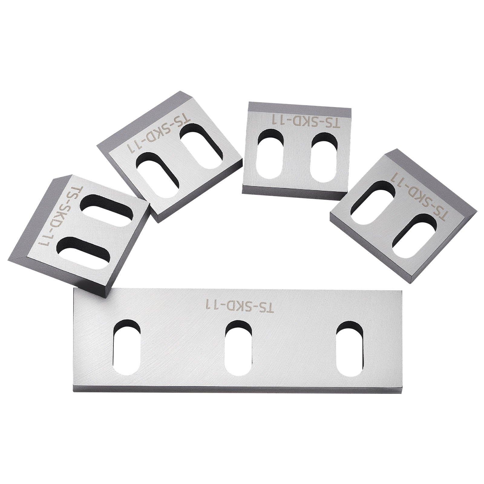VEVOR 180 (SKD-11) Alloy Steel Shredder Blade Kit, 9 Rotating & 2 Fixed High-Hardness Blades, Compatible with 180 Plastic Grinder for ABS, PP, PVC, Nylon, PS, PC, Drums, Films