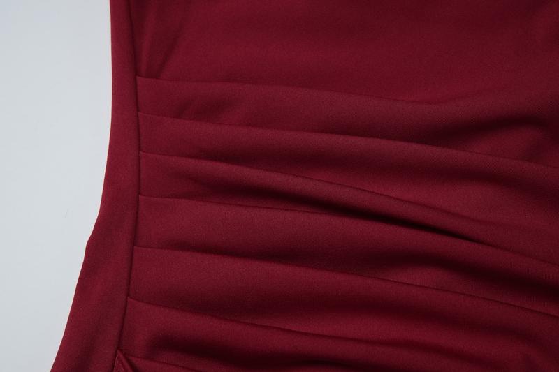 Women's Solid Contrast Lace Long Sleeves Split Thigh Bodycon Cocktail Dress, Square Neck Ruched Cut Out Backless Lace-up Plain Slit Maxi Dress, Elegant Party Club Date Evening Gown Daily Casual Long Dresses For Ladies Spring & Fall Clothes Wear