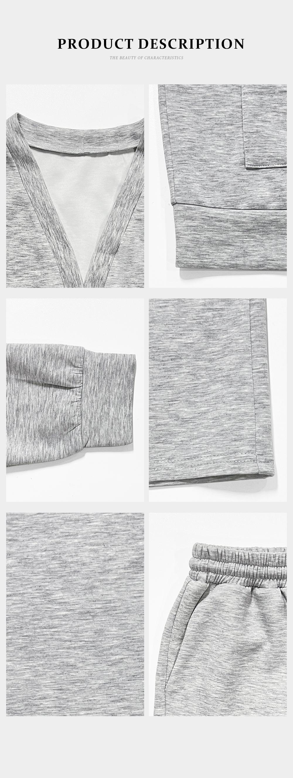 KatchMe Women's Slouchy Solid Color V Neck Long Sleeve Button Cardigan & Drawstring Waist Trousers Co-ord, Soft Two Piece Outfits for Fall & Winter(US/CN)