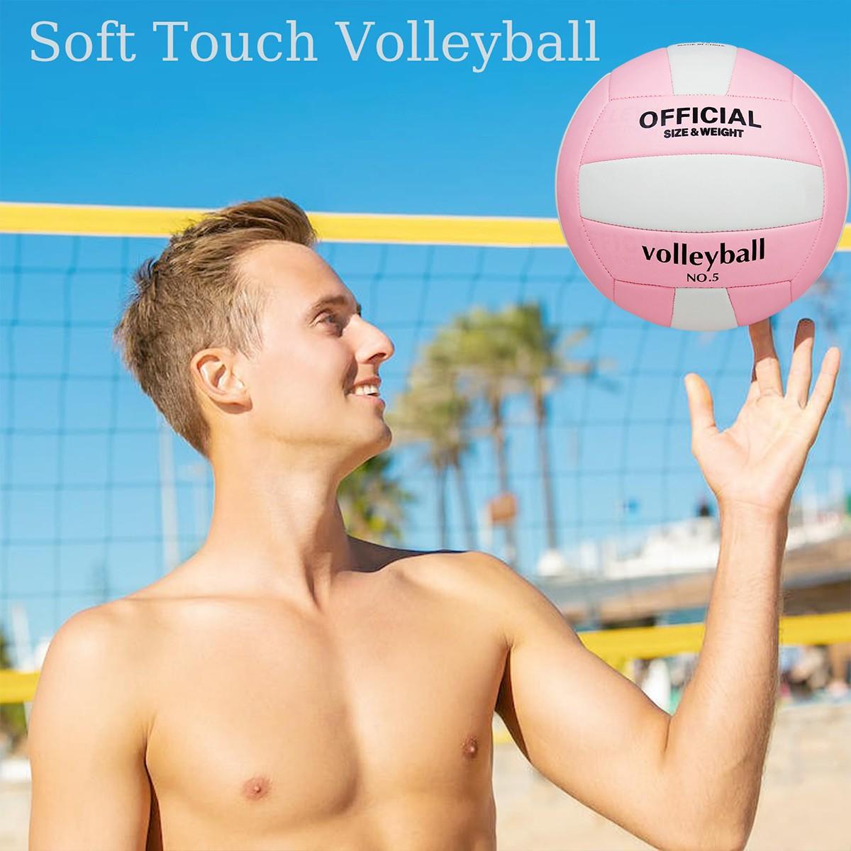 Five Color Outdoor Training Beach Volleyball, Official Size 5, Comfortable and Durable, Suitable for Beginners and Sports Enthusiasts, Indoor and Outdoor