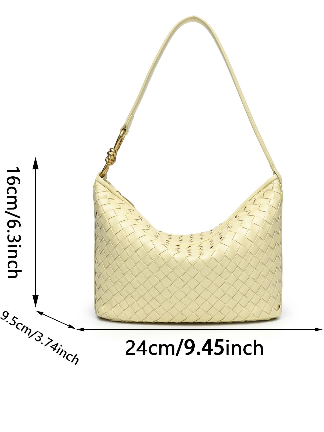 Handmade Woven Bag for Women, Single Shoulder Crossbody Bag, Vintage Resort Style, Soft Leather Texture, Versatile and Stylish