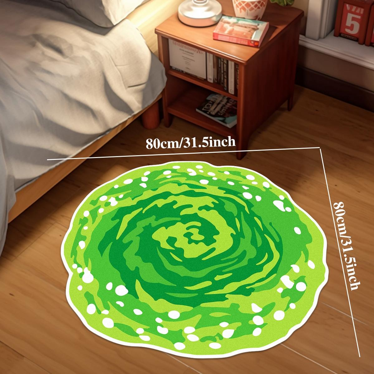 Cartoon Vortex Pattern Round Rug, 1 Count Non-slip Creative Soft Floor Mat, Home Decor Carpet for Home Living Room Bedroom, Home Decorative Rugs