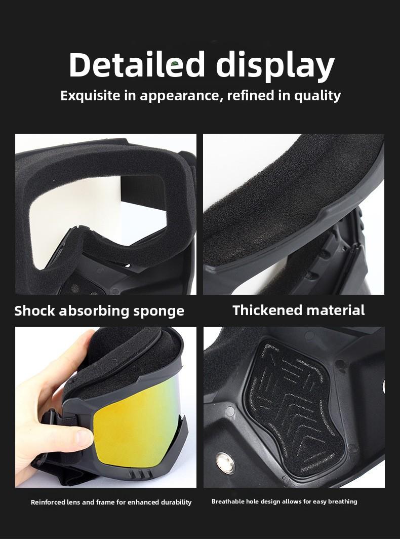 Welding protective mask, anti-splash, anti-glare, heat-insulating, anti-fog, labor protection, construction site work goggles, breathable hole mask