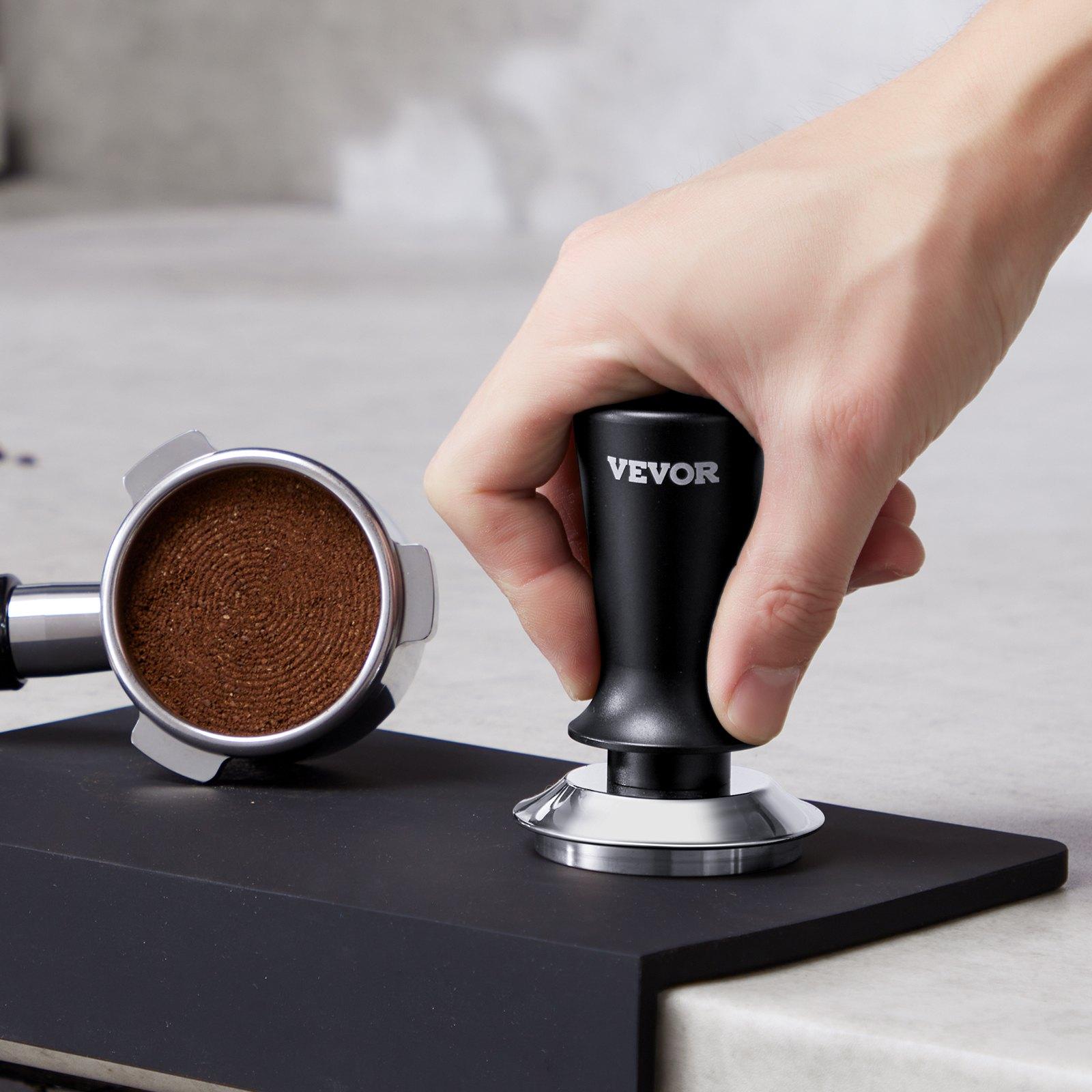 VEVOR Espresso Tamper 51mm, Spring Loaded Coffee Tamper, 30 lbs Tamper Tool Espresso, Stainless Tamper with Non-Slip Grip