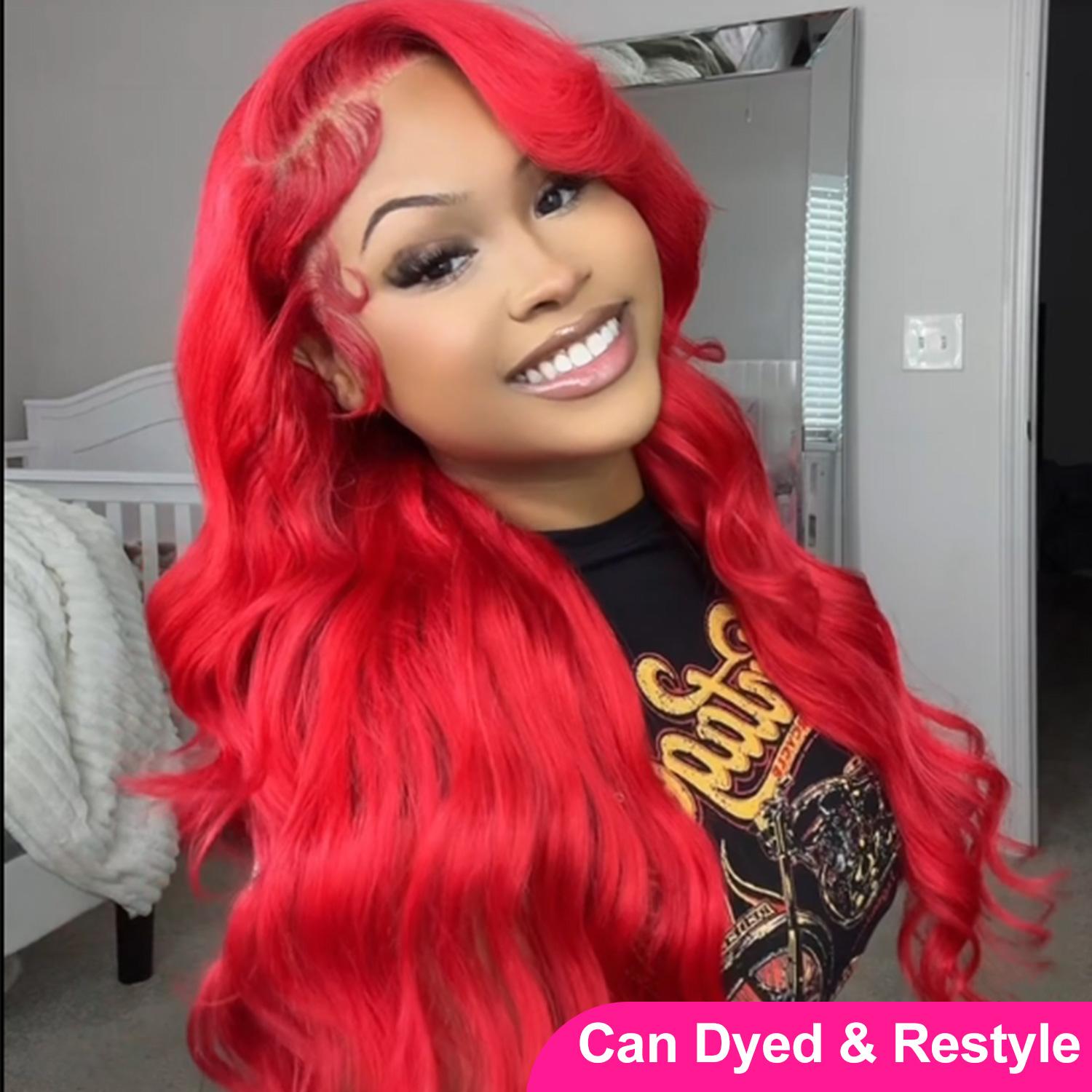 Cute Bein 40 Inch 613 Blonde 13x6 HD Lace Frontal Wig Pre Plucked Corlored  Lace Front Human Hair Wigs For Women Can Be Dyed & Restyle
