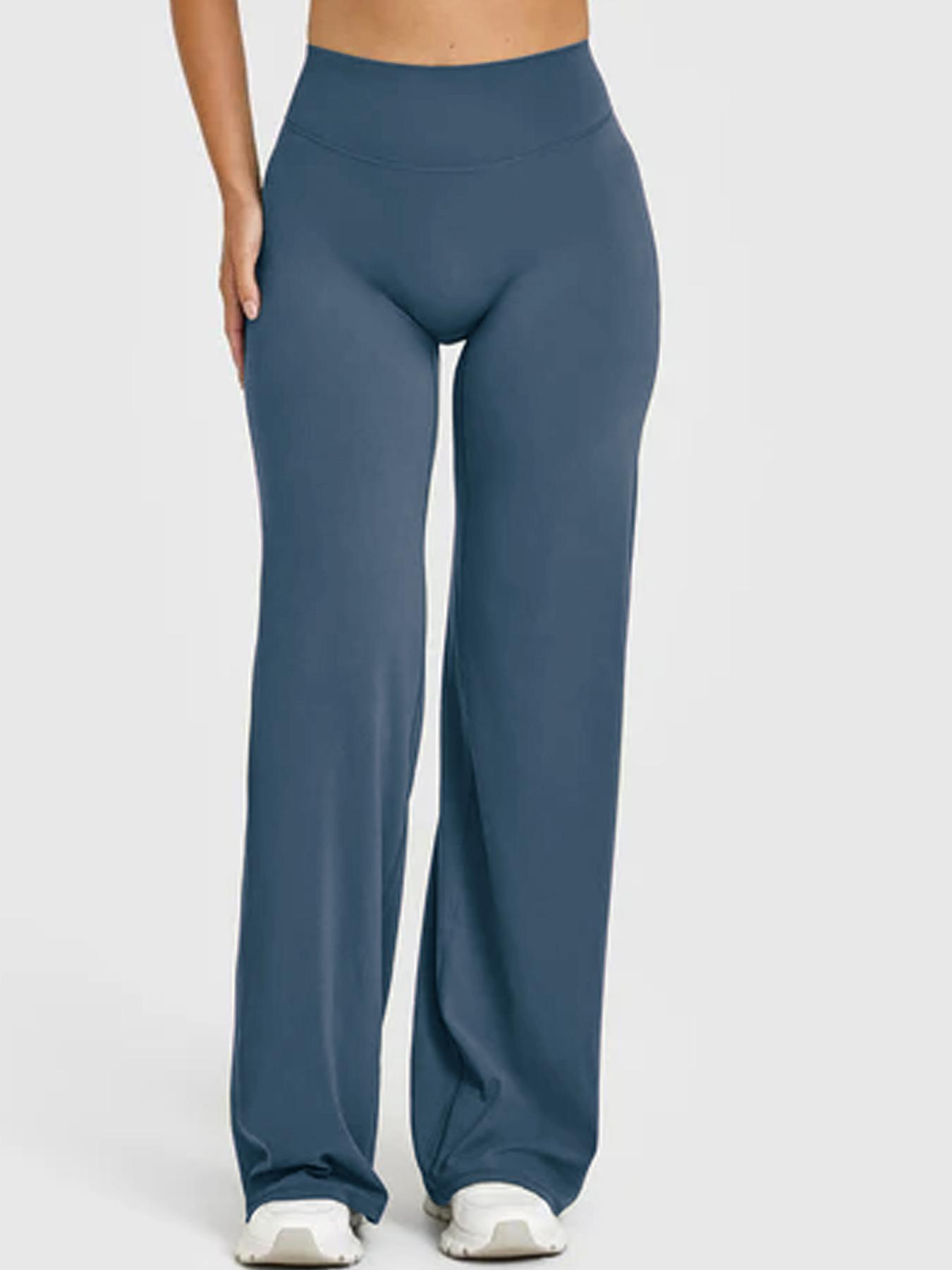 30" Inseam Loose-Fit Casual Straight Leg Yoga Pants for Women (Fits Heights 5'2"–5'4"), High-Waisted Stretchy Buttery Soft Athleisure Style Bottoms for Gym, Workouts and Yoga, No-Front-Seam Design 30" Inseam Loose-Fit Casual Straight Leg Yoga Pants for Women (Fits Heights 5'2"–5'4"), High-Waisted Stretchy Buttery Soft Athleisure Style Bottoms for Gym, Workouts and Yoga, No-Front-Seam Design