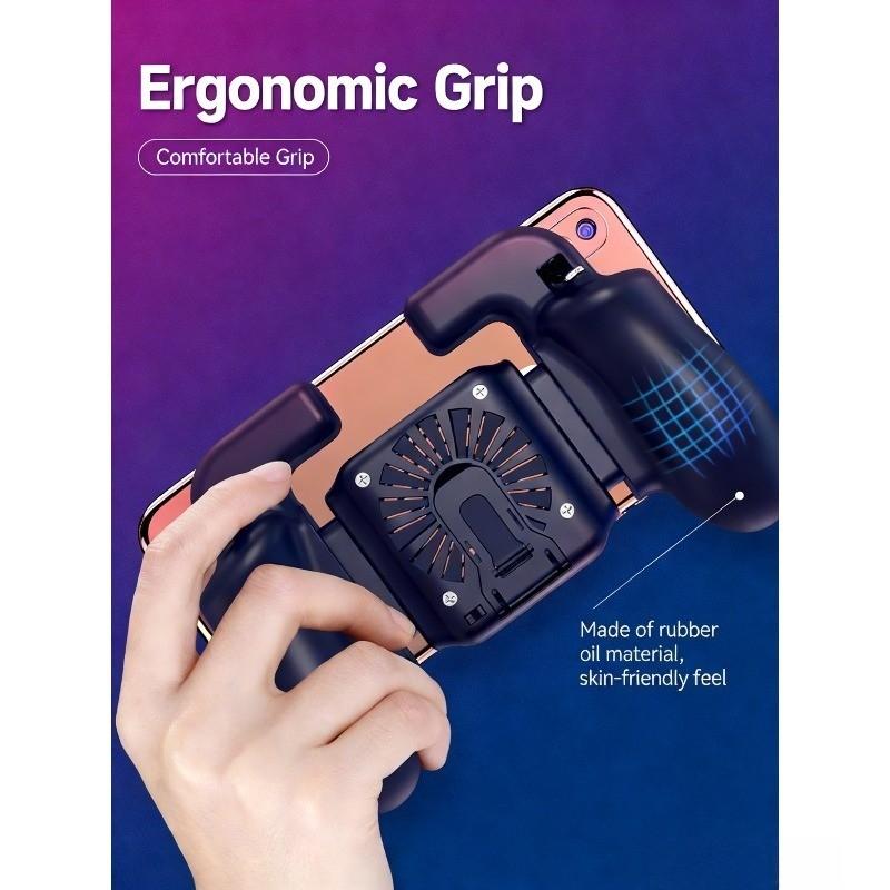 Mobile Game Controller Set, Ergonomic Grip Comfort, E-Sports Style Auxiliary Shooting Operation, Suitable for Smartphone Gamers