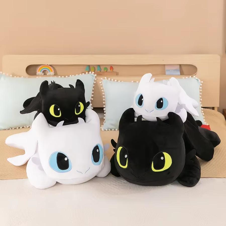 Dragon Plush Body Pillow Large Cute Cartoon Soft Adorable Stuffed Cushion Soft Stuffed Animal Soft Decorative Body Pillow Anime Sleeping Back Cushion Gift Extra Soft Fluffy