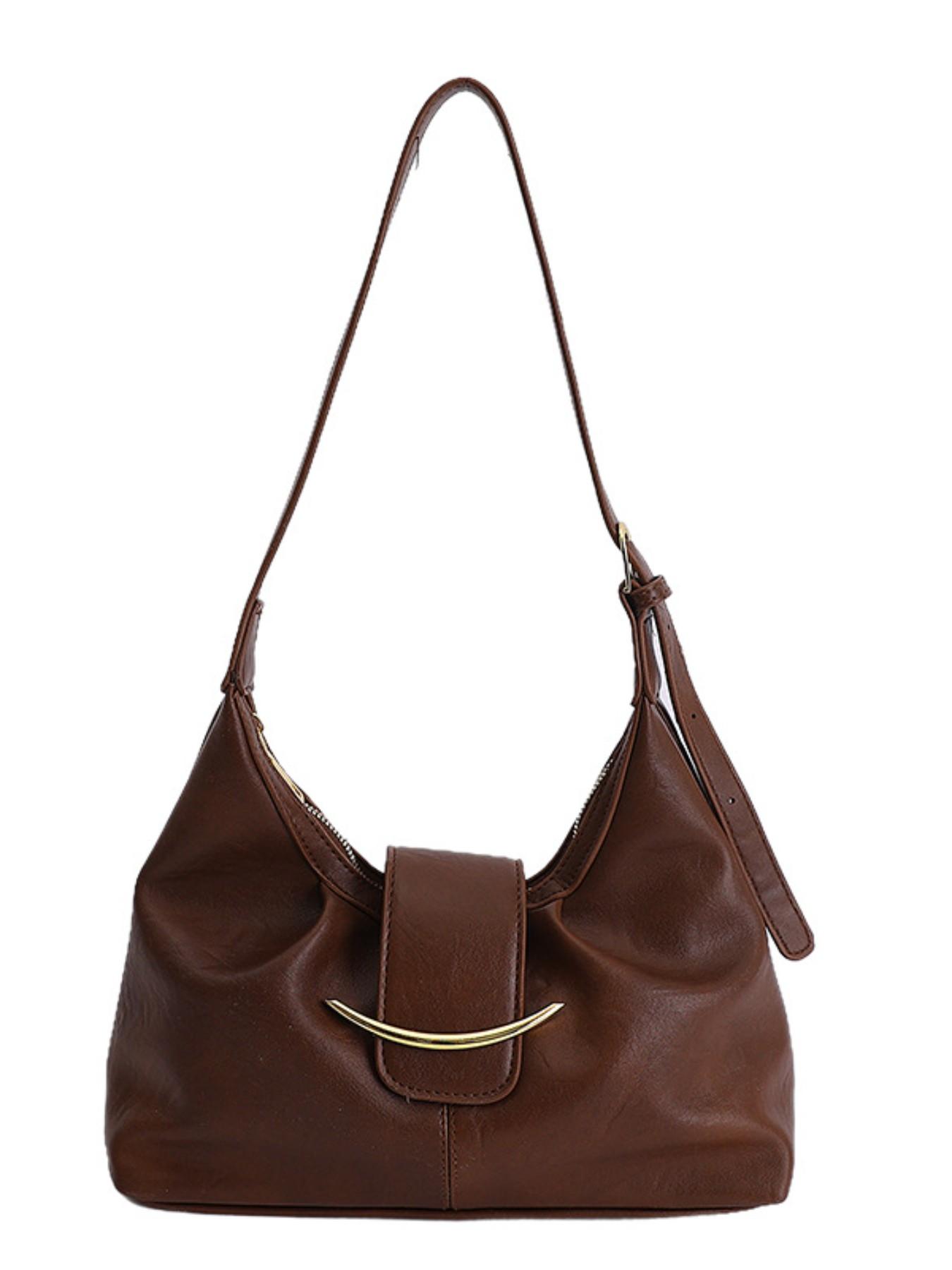 Vintage Simple Large Capacity Bag, Fashion Casual Shoulder Bag, Underarm Bag, New 2026 Women's Crossbody Tote Bag