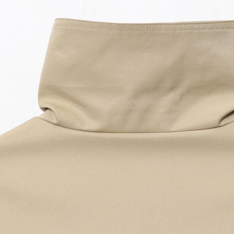 Women's Windbreaker Beige Cropped Trench Coat Double Breasted Jacket with Belted Waist Shoulder Casual Women's Layered Outerwear Female Coat Winter ﻿