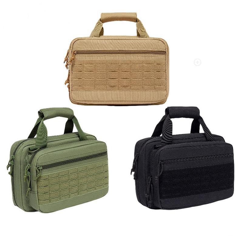 Military fans outdoor portable multi-functional handbag leisure sports anti-splashing diagonal span bag storage bag tactical pistol bag