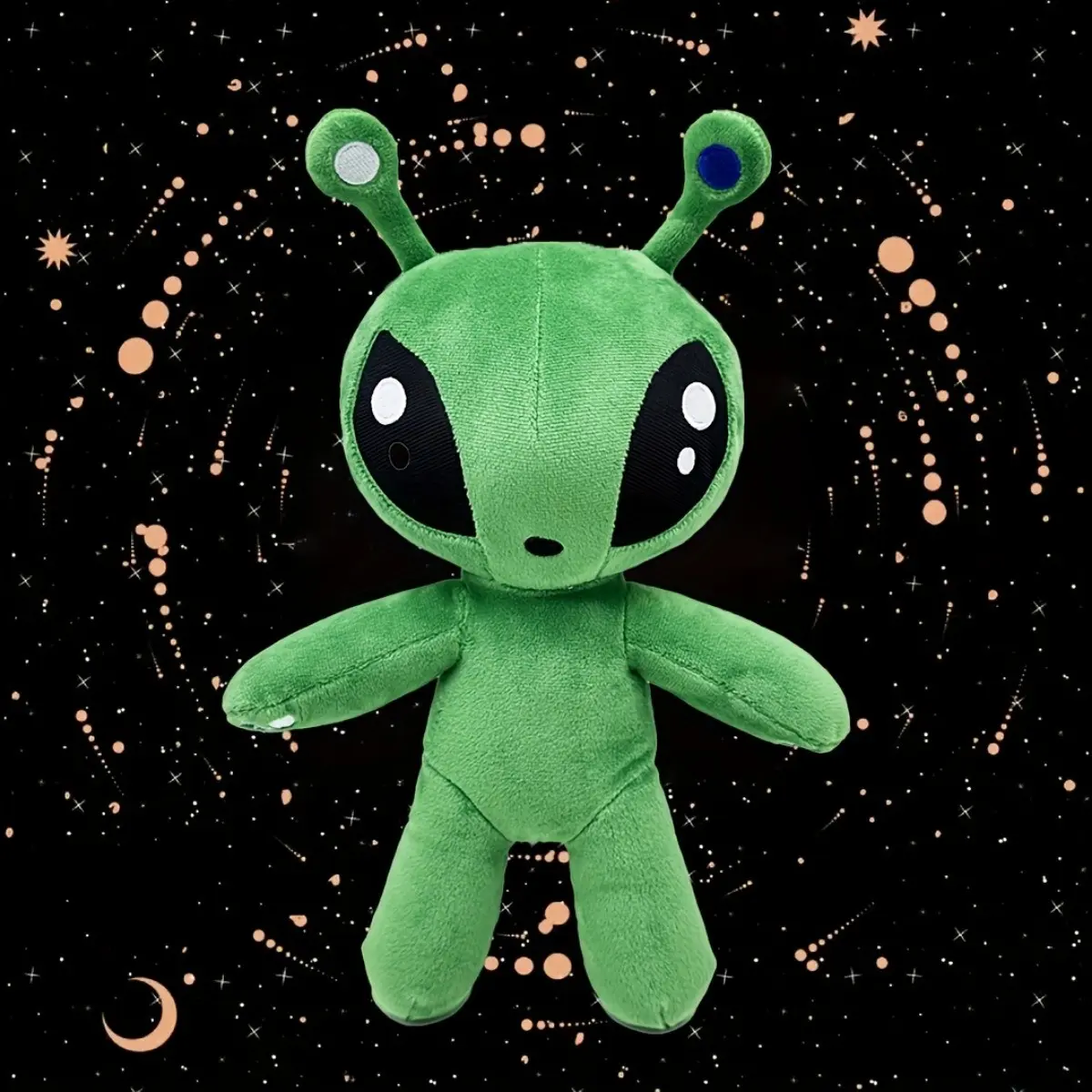 Alien Plush Toy, Soft Cute Big Eyes Alien Stuffed Animal, Kawaii Extraterrestrial Plushie Doll, Space Themed Decor Gift for Kids and Alien Fans, Soft Huggable