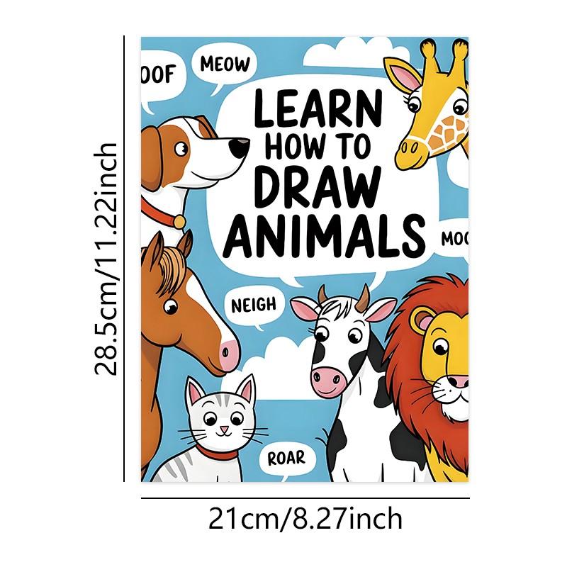 How to Draw Book Monster Animal Transportation Simple Steps Practice Manual, Beginner Ideal Logic Drawing Guide, Graduation Gift Christmas Choice