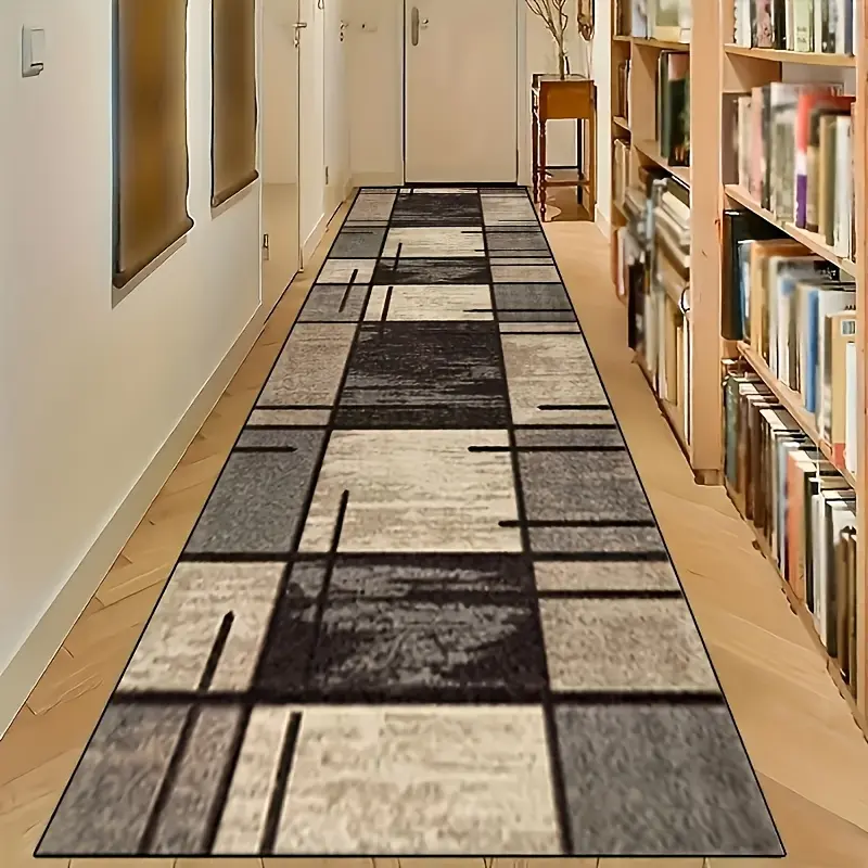 YANYANAN-1-Pack Luxury Gold Diamond Velvet Mat - Non-Slip, Machine Washable, Perfect for Hallway, Bedroom, Kitchen, and Bathroom - Versatile Home Decor Rug