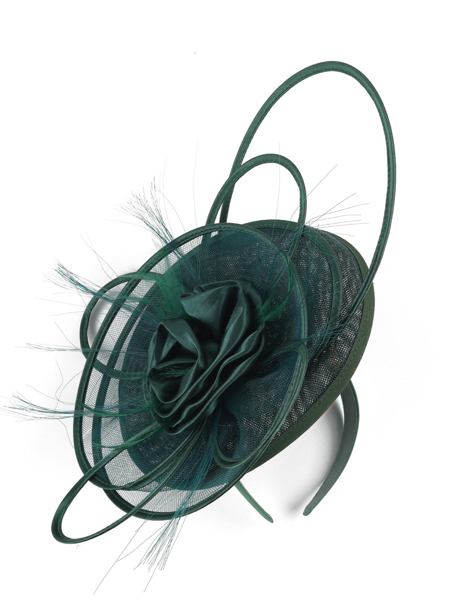 Women's Novelty Fascinator with Headband for Derby Parties and Stage Performances, Elegant and Eye-Catching Hair Accessory