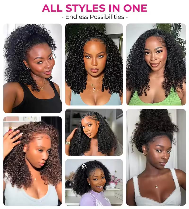 [NEW IN]Yawawe Hair 13x6 Burmese Curly Full Lace Frontal Wear go Glueless Wig with Drawstring Effortless Install Ear to Ear Straight Pre-Cut Pre-Plucked Human Hair for Women Beginnner Friendly