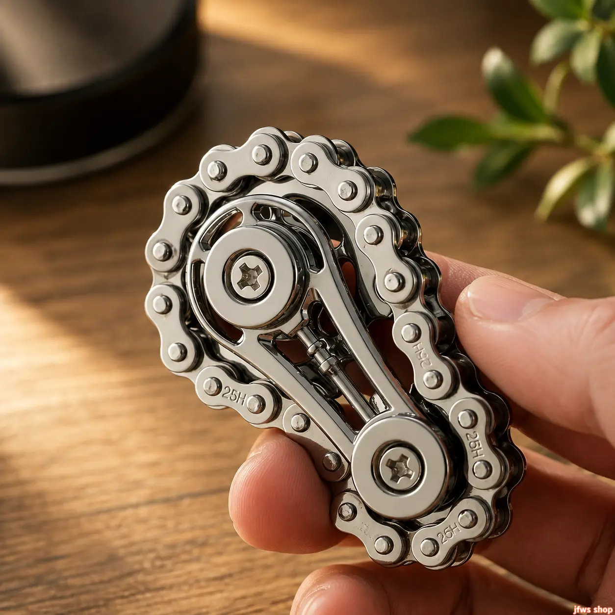 Stainless Steel Bike Chain Sprocket Fidget Spinner Metal Flywheel EDC Desk Toy for Adult Stress Relief ADHD tiktokshopbacktoschool