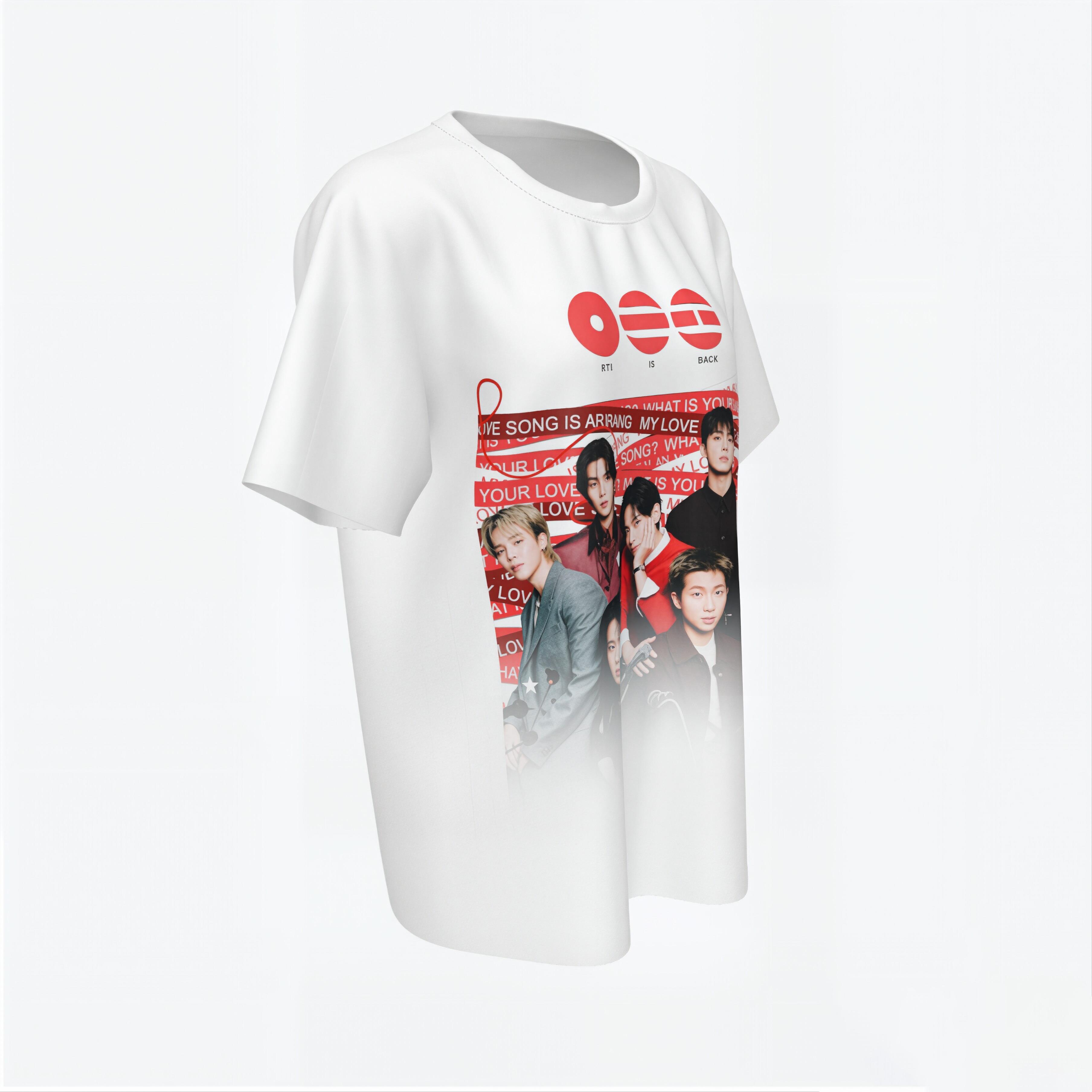 Returning in 2026 ARIRANG BT21 Kpop Band Shirt Women T-Shirt Tour 2026 Shirt World Tour Concert Tee Korean Music Fan Graphic Cute Vintage Style Ladies Tee Gift for Her Casual Soft Top