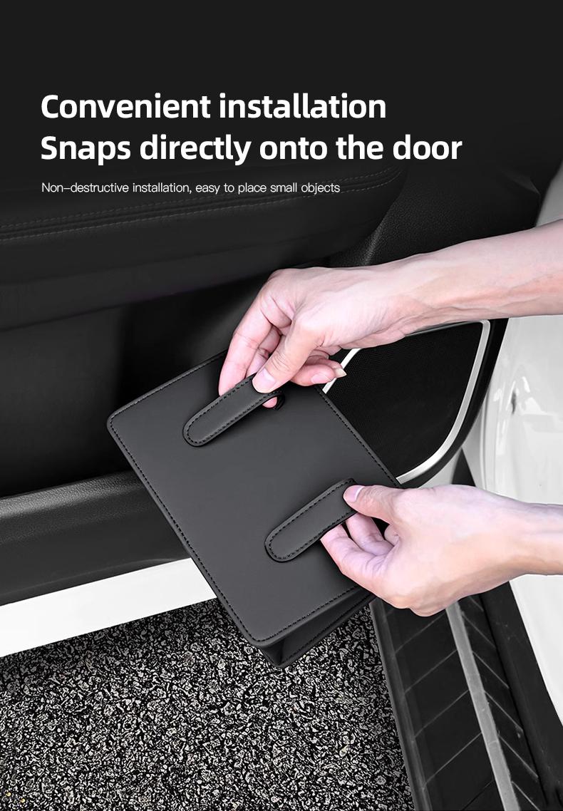 Car Leather Storage Box Foldable Auto Organizer Bag For Mercedes Benz AMG GLE GLS CLA CLE GLC CLS GLA W223 W213 W206 W464 W247 W167 W166 W222 W205 W204 W177 W246 W212 W221 W463