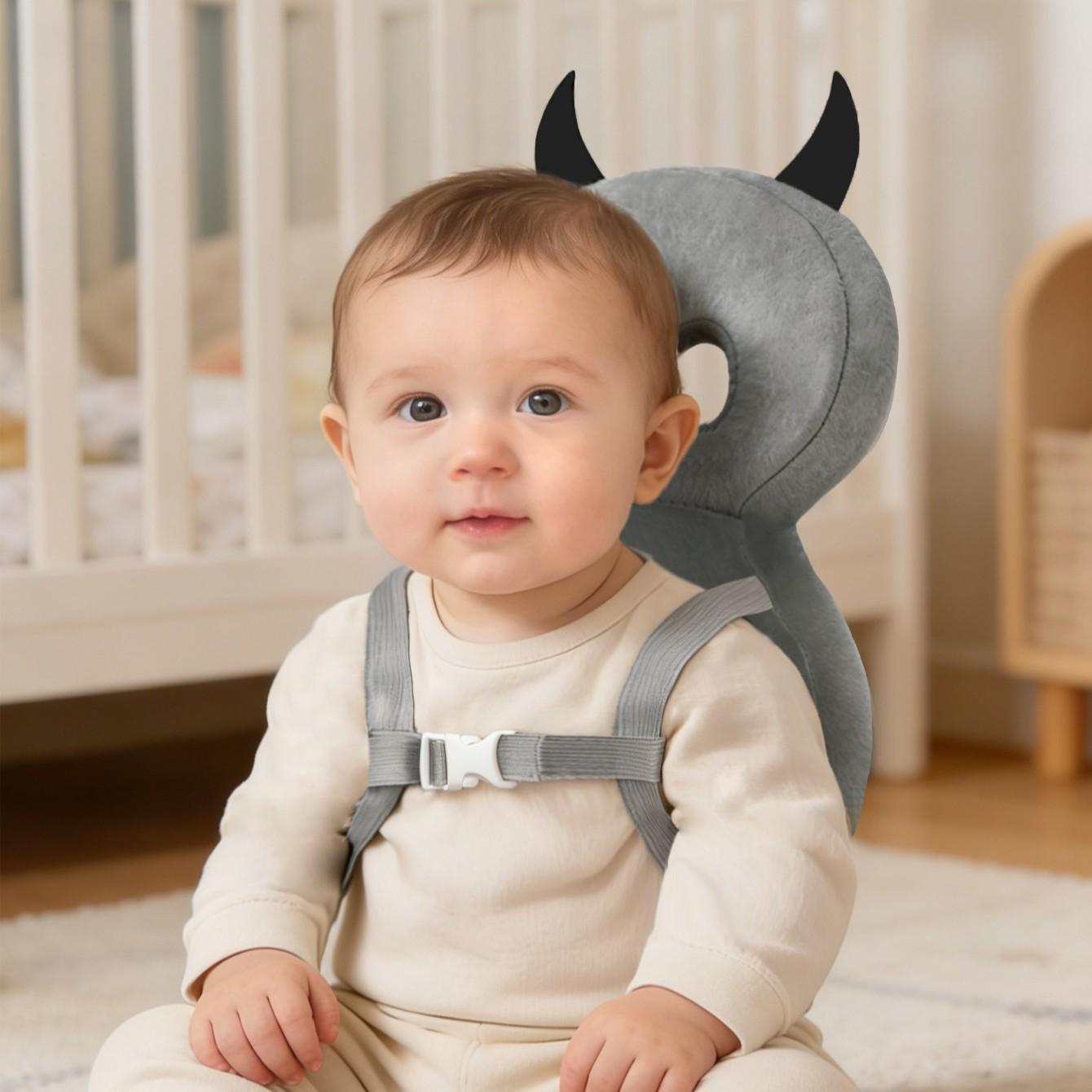 Baby Head Protection Backpack, Adjustable Safety Pillow for Walking and Crawling, Christmas-Themed Walker Protective Pad