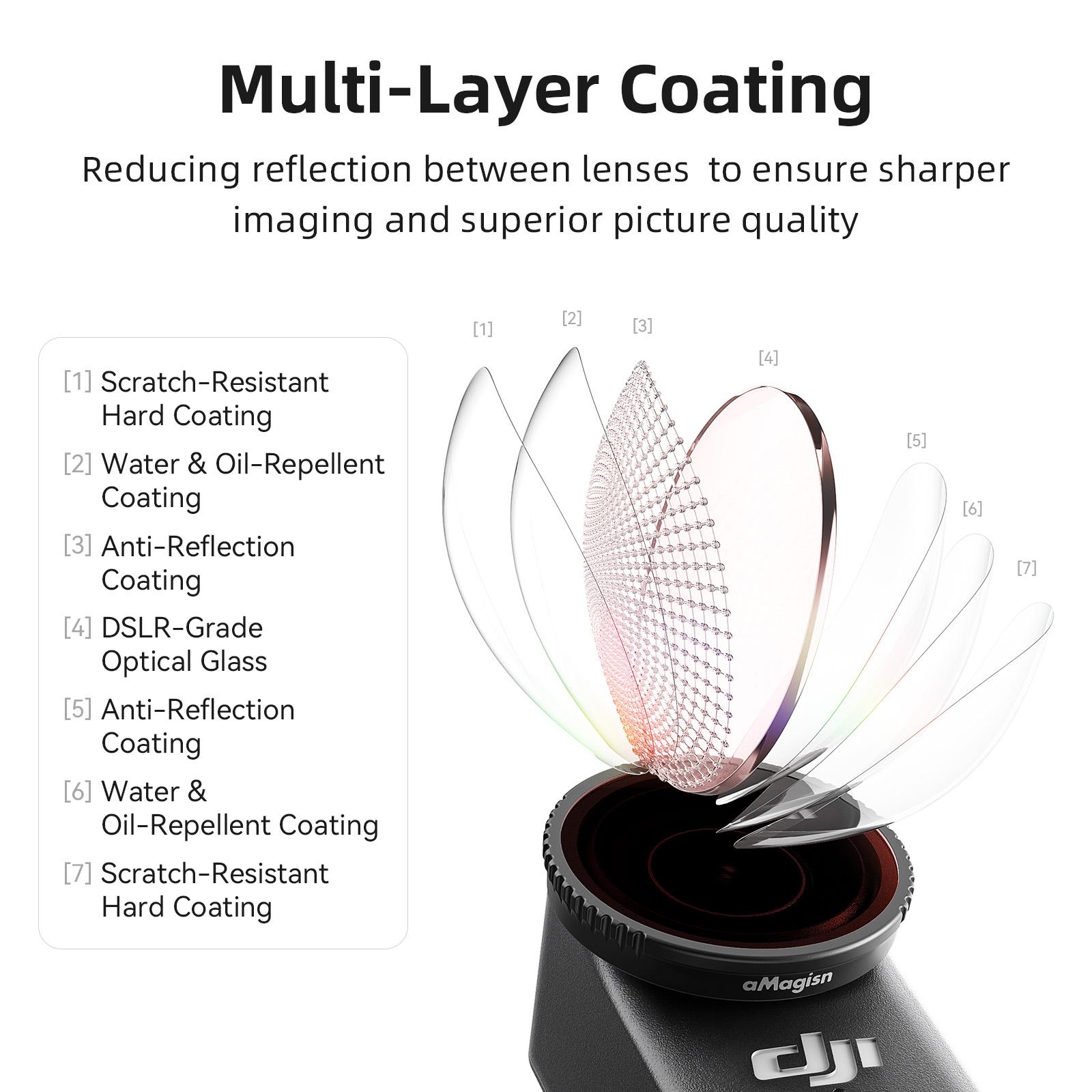 Dji Osmo Nano Quick-Release ND Filter Set, Protective Lens Kit for Dji Action Camera Accessories, Essential Gear for Sports Photography & Filming