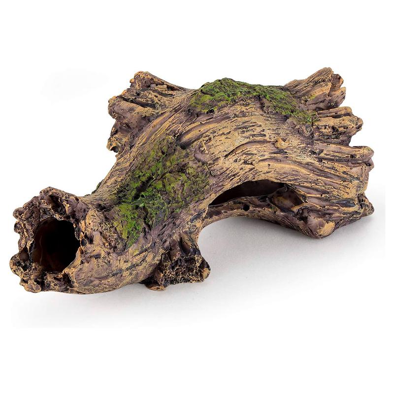 hygger Small Aquarium Ornament Poly Resin Wood Trunk Log Fish Tank Decoration for up to 20 Gallon Tank Betta Fish Accessories Hideout Cave(Tree Log)