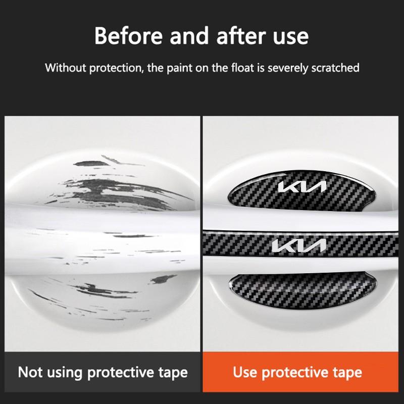 4/8pcs Car Door Handle Bowl Anti-Collision Protective Stickers, Car Decals, Fits Kia Ceed Sportage Rio Proceed K5 Optima Sedona Forte Cerato Venga Soul K3 K5