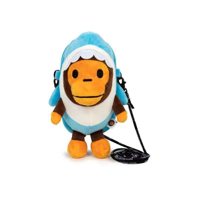 Plush Japanese Love Model Stuffed Baby Monkey Messenger Bag - Playful, No-Frills Trendy Mobile Phone Bag for Kids (Toys & Hobbies, Dolls & Stuffed Toys)