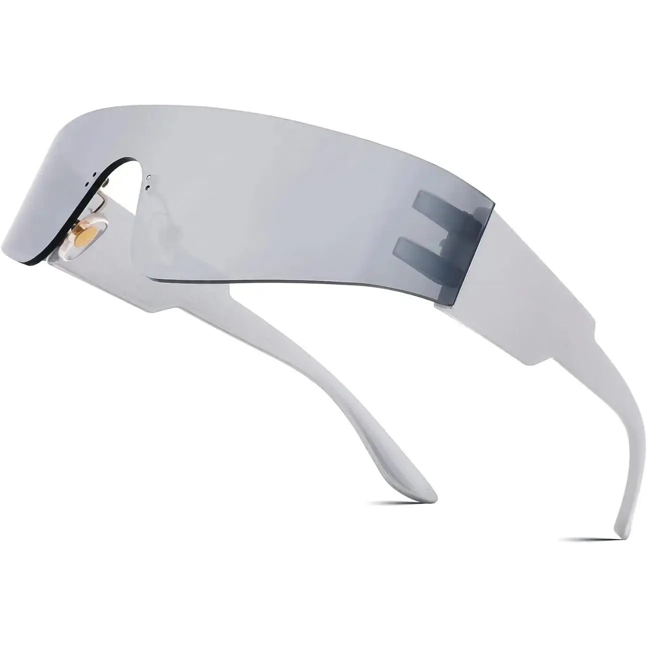 Futurist punk sunglasses frameless integrated goggles sunglasses for men and women