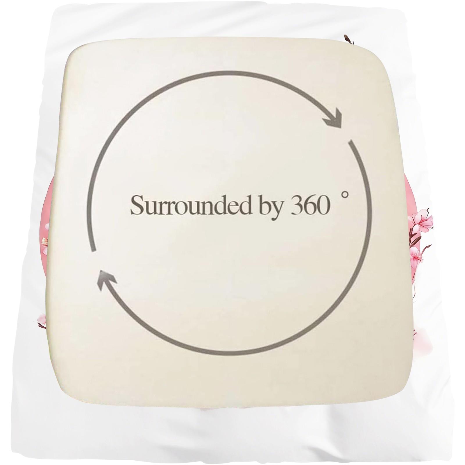 Cute Panda Cherry Blossom Fitted Sheet Set, Watercolor Floral Panda Bedding for Girls, All Season Panda Bedding, Perfect Gift for Panda Lovers