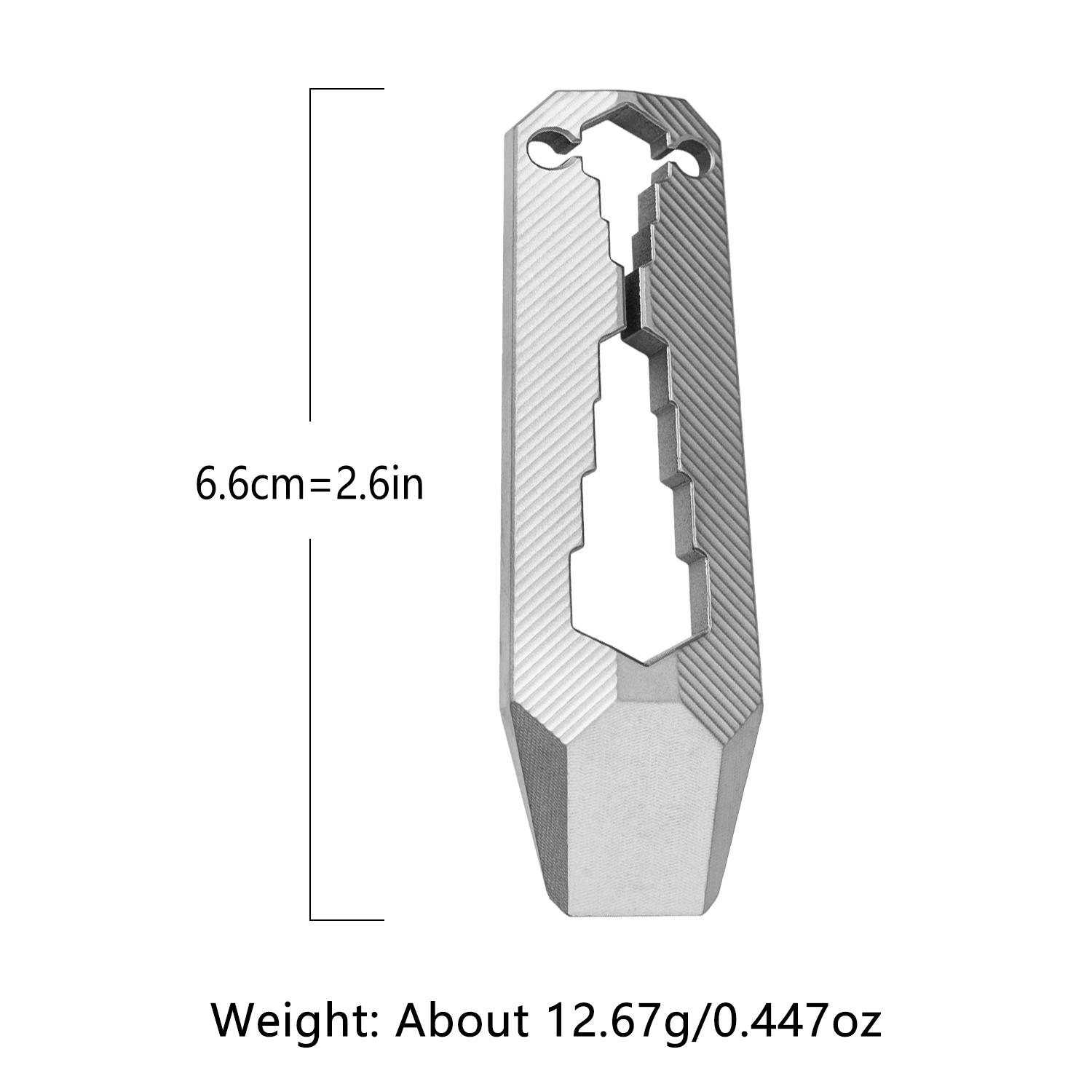 Mini Edc Tool Titanium Alloy Material, Compact Multitool for Everyday Carry, Durable and Lightweight Pocket Knife Accessory